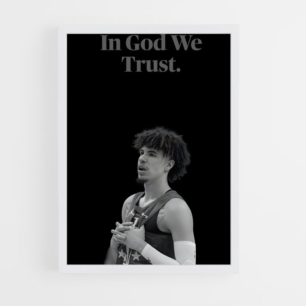 Poster Trust & Shadows – affiche Basketball (vue 3)